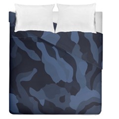 Purple Camo Duvet Cover Double Side (queen Size) by kyorashop23