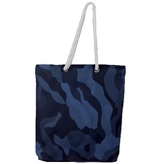 Purple Camo Full Print Rope Handle Tote (large) by kyorashop23