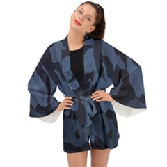 Purple Camo Long Sleeve Kimono by kyorashop23