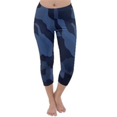 Purple Camo Capri Winter Leggings 