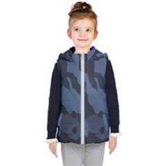 Purple Camo Kids  Hooded Puffer Vest