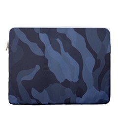 Purple Camo 15  Vertical Laptop Sleeve Case With Pocket by kyorashop23