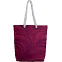 Purple Fabric Texture, Fabric Backgrounds With Lines Full Print Rope Handle Tote (Small) View2