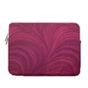 Purple Fabric Texture, Fabric Backgrounds With Lines 13  Vertical Laptop Sleeve Case With Pocket View1