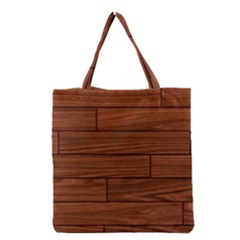 Seamless Wooden Planks Brown Wooden Background Grocery Tote Bag by kyorashop23