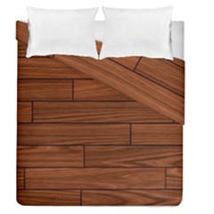 Seamless Wooden Planks Brown Wooden Background Duvet Cover Double Side (queen Size) by kyorashop23