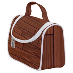 Seamless Wooden Planks Brown Wooden Background Satchel Handbag by kyorashop23