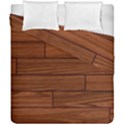 Seamless Wooden Planks Brown Wooden Background Duvet Cover Double Side (California King Size) View1