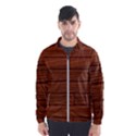 Seamless Wooden Planks Brown Wooden Background Men s Windbreaker View1