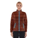 Seamless Wooden Planks Brown Wooden Background Women s Bomber Jacket View1