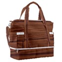 Seamless Wooden Planks Brown Wooden Background Sports Shoulder Bag with Shoes Compartment View1