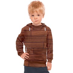 Seamless Wooden Planks Brown Wooden Background Kids  Hooded Pullover by kyorashop23