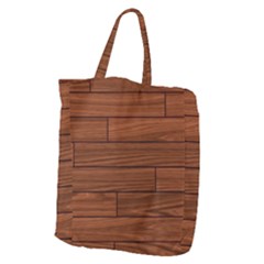 Seamless Wooden Planks Brown Wooden Background Giant Grocery Tote by kyorashop23