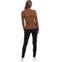 Seamless Wooden Planks Brown Wooden Background Women s Long Sleeve Rash Guard View2