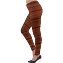 Seamless Wooden Planks Brown Wooden Background Lightweight Velour Leggings View3