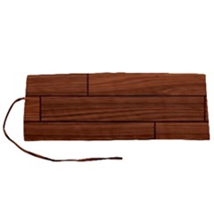 Seamless Wooden Planks Brown Wooden Background Roll Up Canvas Pencil Holder (s)