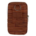 Seamless Wooden Planks Brown Wooden Background Waist Pouch (Large) View2