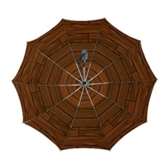 Seamless Wooden Planks Brown Wooden Background Automatic Folding Umbrella With Case (large) by kyorashop23