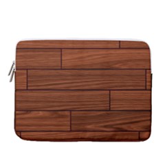 Seamless Wooden Planks Brown Wooden Background 14  Vertical Laptop Sleeve Case With Pocket