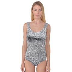 Silver Glitter Texture, Light Creative Background Princess Tank Leotard  by kyorashop23