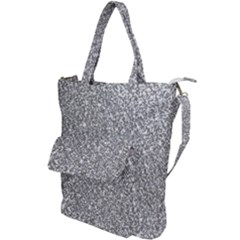 Silver Glitter Texture, Light Creative Background Shoulder Tote Bag by kyorashop23