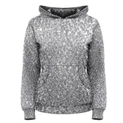 Silver Glitter Texture, Light Creative Background Women s Pullover Hoodie by kyorashop23