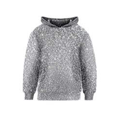 Silver Glitter Texture, Light Creative Background Kids  Pullover Hoodie