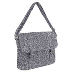 Silver Glitter Texture, Light Creative Background Buckle Messenger Bag by kyorashop23