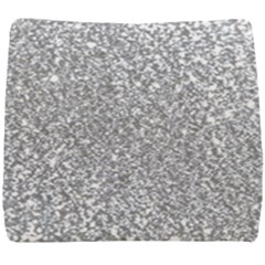 Silver Glitter Texture, Light Creative Background Seat Cushion by kyorashop23