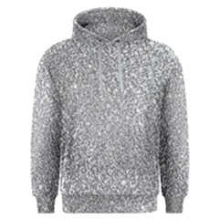 Silver Glitter Texture, Light Creative Background Men s Overhead Hoodie