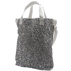 Silver Glitter Texture, Light Creative Background Canvas Messenger Bag by kyorashop23