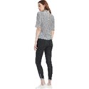 Silver Glitter Texture, Light Creative Background Frill Neck Blouse View2