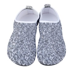 Silver Glitter Texture, Light Creative Background Kids  Sock-style Water Shoes by kyorashop23