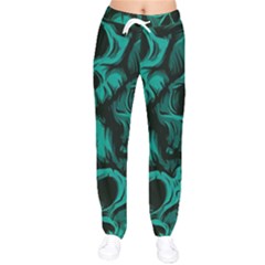 Skulls Women Velvet Drawstring Pants