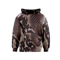 Snake Skin, Reptile Skin, Snake Skin Textures, Brown Snake Kids  Pullover Hoodie