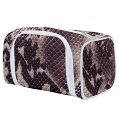 Snake Skin, Reptile Skin, Snake Skin Textures, Brown Snake Toiletries Pouch by kyorashop23