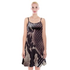 Snake Skin, Reptile Skin, Snake Skin Textures, Brown Snake Spaghetti Strap Velvet Dress