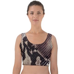 Snake Skin, Reptile Skin, Snake Skin Textures, Brown Snake Velvet Crop Top