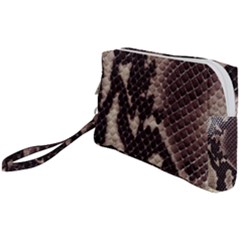 Snake Skin, Reptile Skin, Snake Skin Textures, Brown Snake Wristlet Pouch Bag (small) by kyorashop23