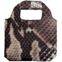 Snake Skin, Reptile Skin, Snake Skin Textures, Brown Snake Foldable Grocery Recycle Bag View2