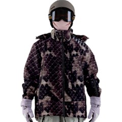 Snake Skin, Reptile Skin, Snake Skin Textures, Brown Snake Women s Zip Ski And Snowboard Waterproof Breathable Jacket