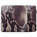 Snake Skin, Reptile Skin, Snake Skin Textures, Brown Snake 17  Vertical Laptop Sleeve Case With Pocket View2