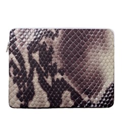 Snake Skin, Reptile Skin, Snake Skin Textures, Brown Snake 15  Vertical Laptop Sleeve Case With Pocket by kyorashop23