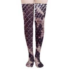 Snake Skin, Reptile Skin, Snake Skin Textures, Brown Snake Thigh High Stockings