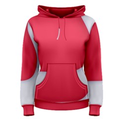 White Red Ripples Women s Pullover Hoodie