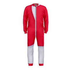 White Red Ripples Onepiece Jumpsuit (kids)