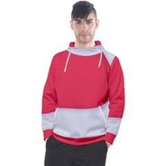 White Red Ripples Men s Pullover Hoodie