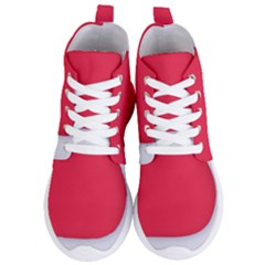 White Red Ripples Women s Lightweight High Top Sneakers by kyorashop23