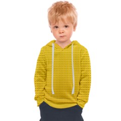 Yellow Lego Texture, Macro, Yellow Dots Background Kids  Overhead Hoodie by kyorashop23