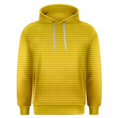 Yellow Lego Texture, Macro, Yellow Dots Background Men s Overhead Hoodie